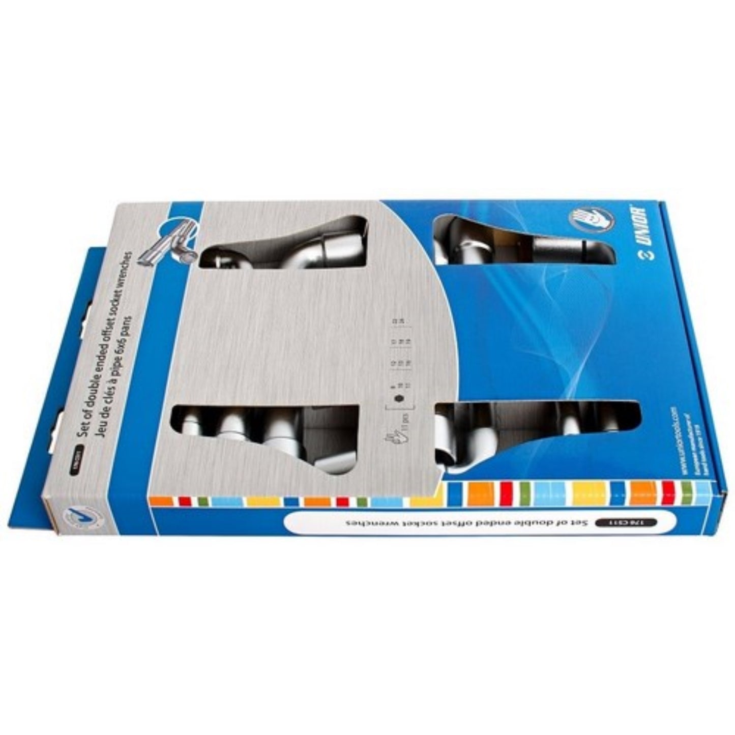 UNIOR Jeu de clés à pipe débouchées 6-6 pans (6 à 22 pièces) Clé, OUTIL A MAIN RANGESTOCK