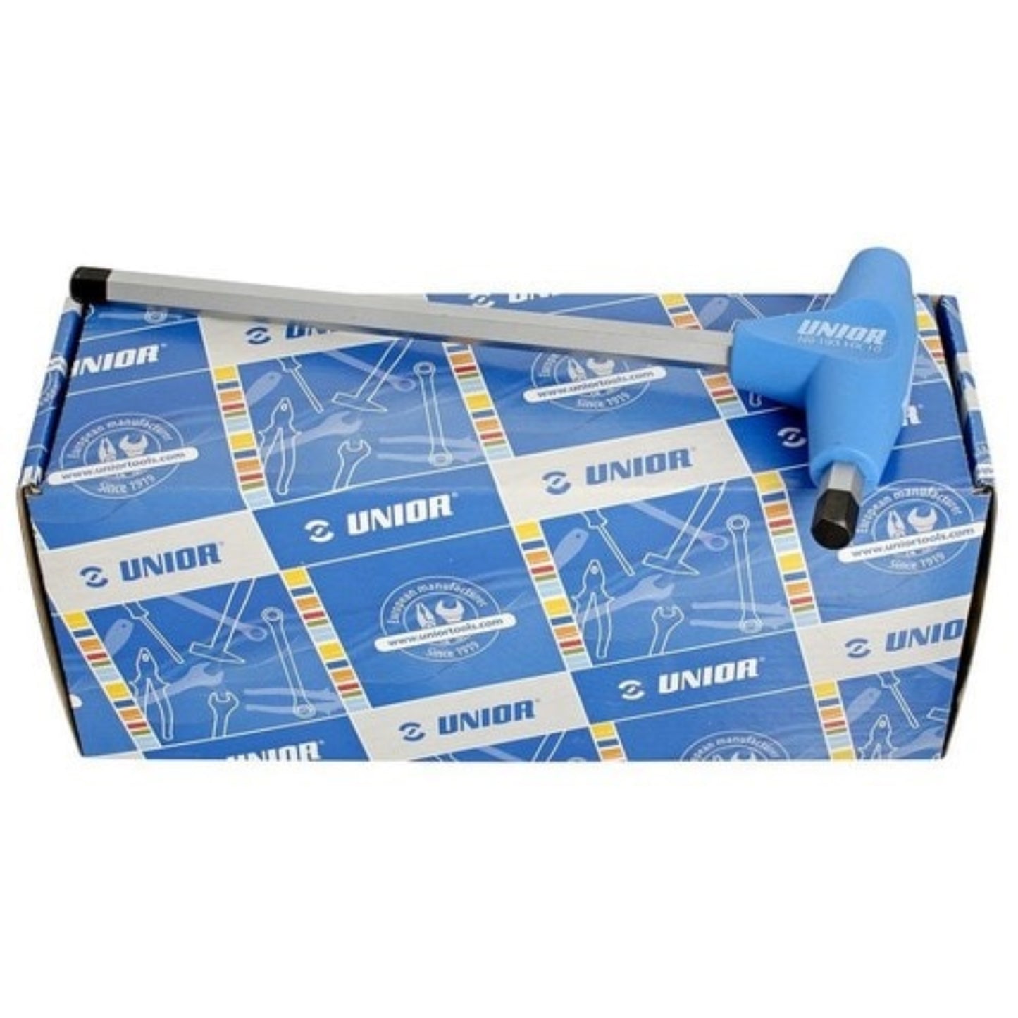 UNIOR Jeu de 10 clés mâles à poignée à embout hexagonal en boîte carton Clé, OUTIL A MAIN RANGESTOCK