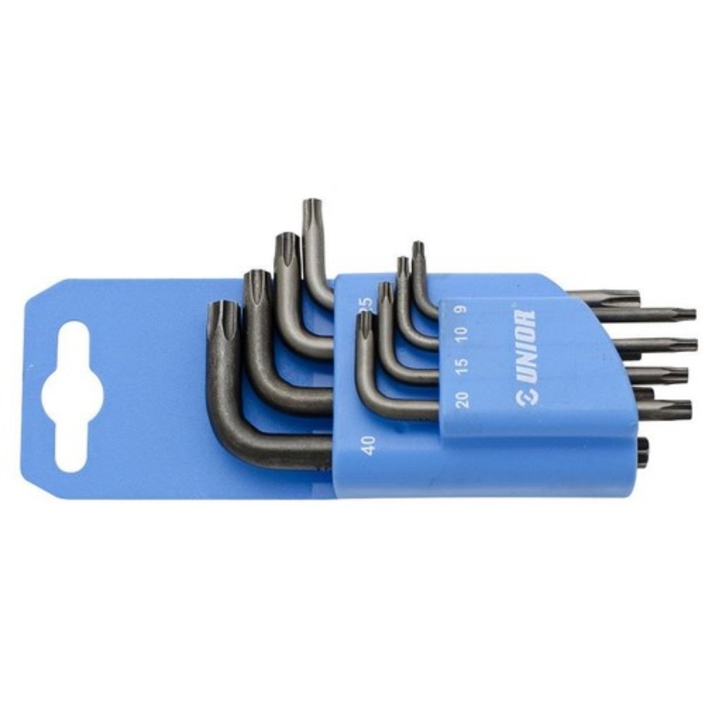 UNIOR Jeu de 8 clés à tête Torx sur support plastique Clé, OUTIL A MAIN RANGESTOCK