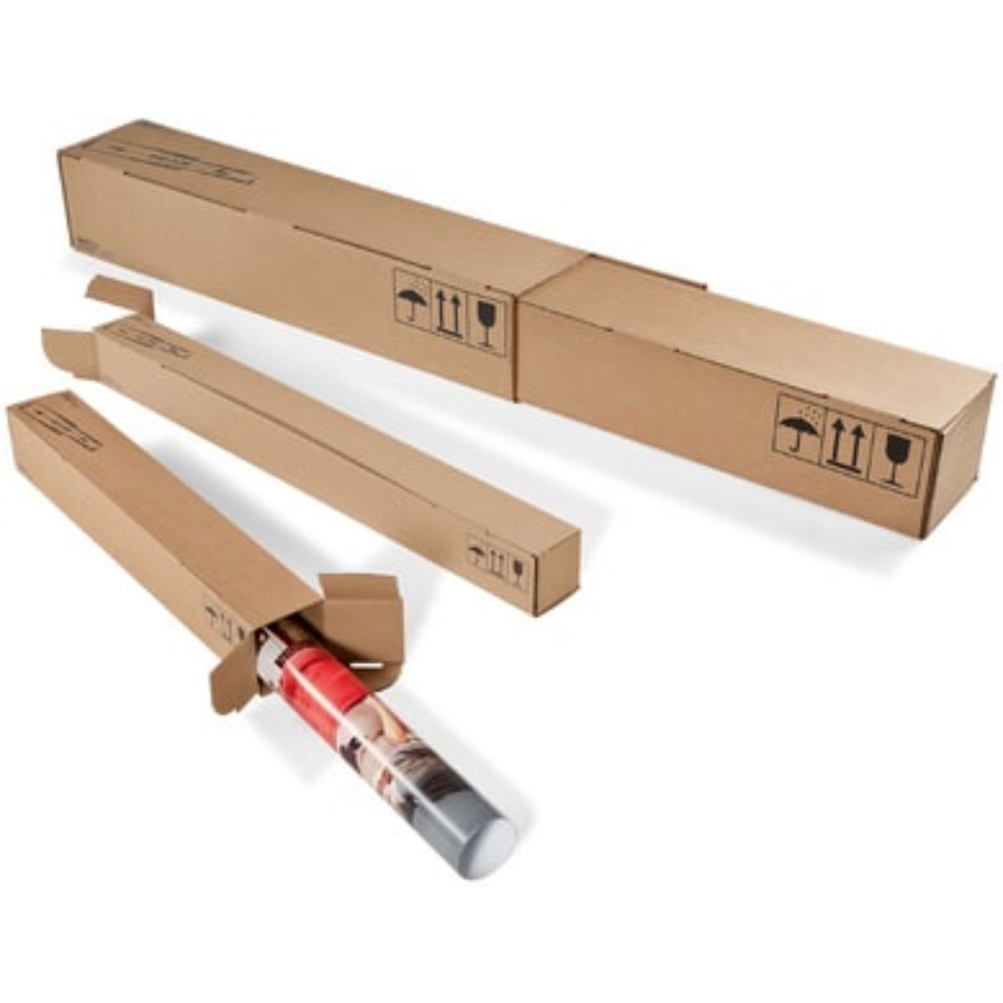 COLOMPAC Tube expédition carton télescopique EMBALLAGE & EXPEDIT., Tube d'expédition RANGESTOCK