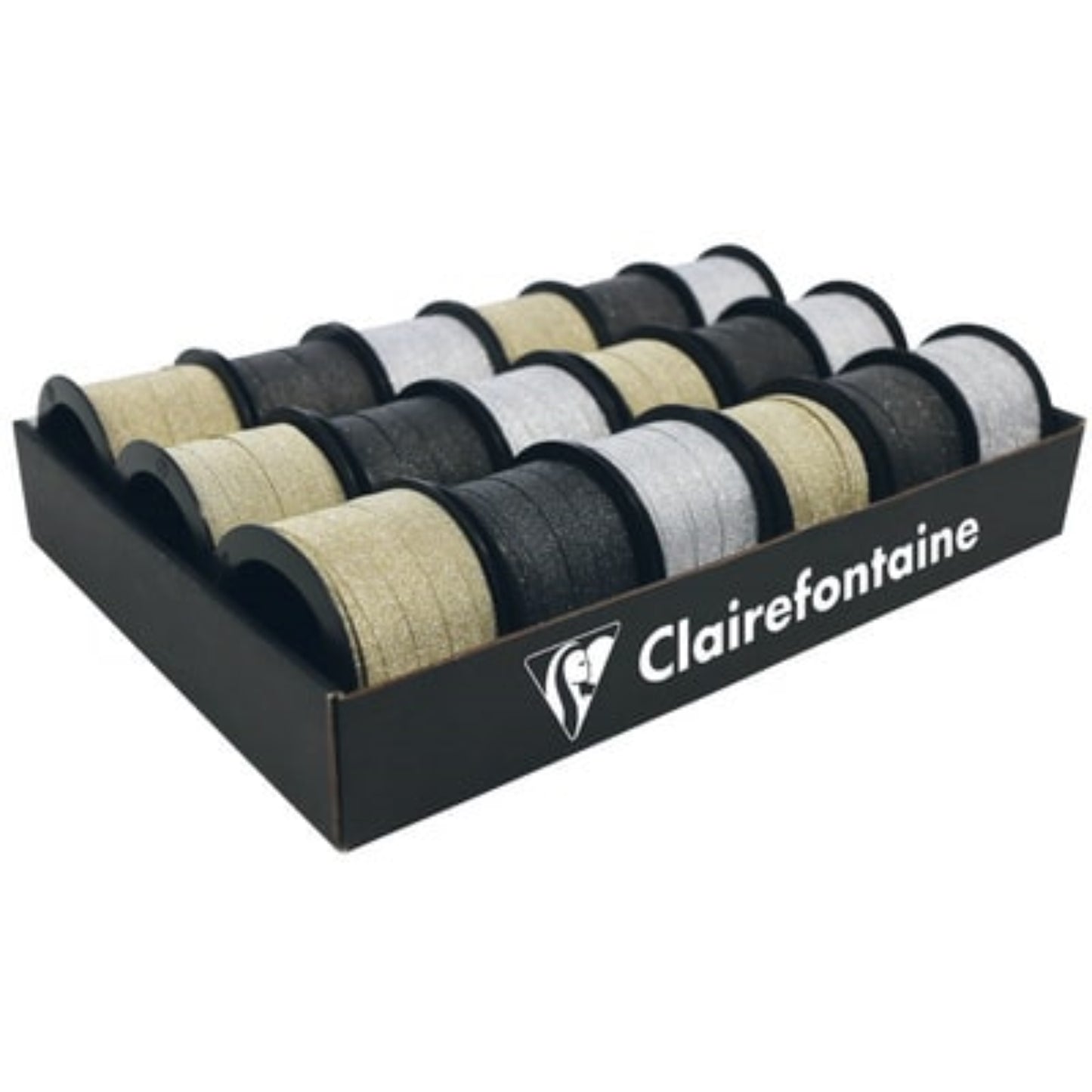 CLAIREFONTAINE Bolduc sur bobine effet pailleté Bolduc & raphia, EMBALLAGE & EXPEDIT. RANGESTOCK