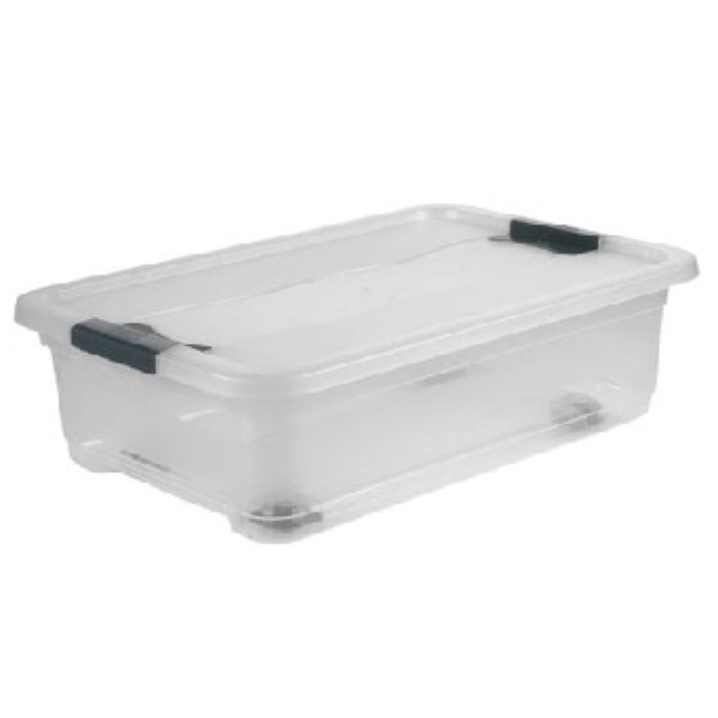 KEEEPER Bac plastique à roulettes avec couvercle 28L Bac plastique avec couvercle, BOITE & BAC RANGESTOCK