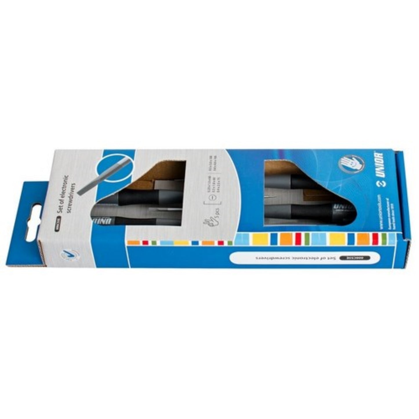 UNIOR Jeu de 5 tournevis électroniques pour vis à fente OUTIL A MAIN, Tournevis RANGESTOCK