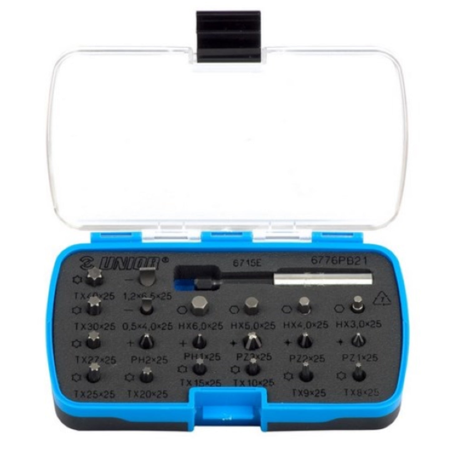 UNIOR Jeu d'embouts dans boîte plastique OUTIL A MAIN, Tournevis RANGESTOCK