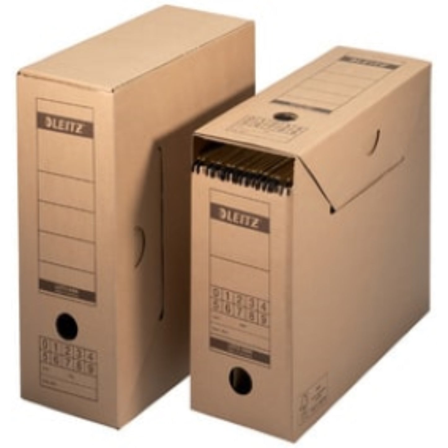 LEITZ Dossier d'archives suspendues en carton BOITE & BAC, boite archive carton RANGESTOCK