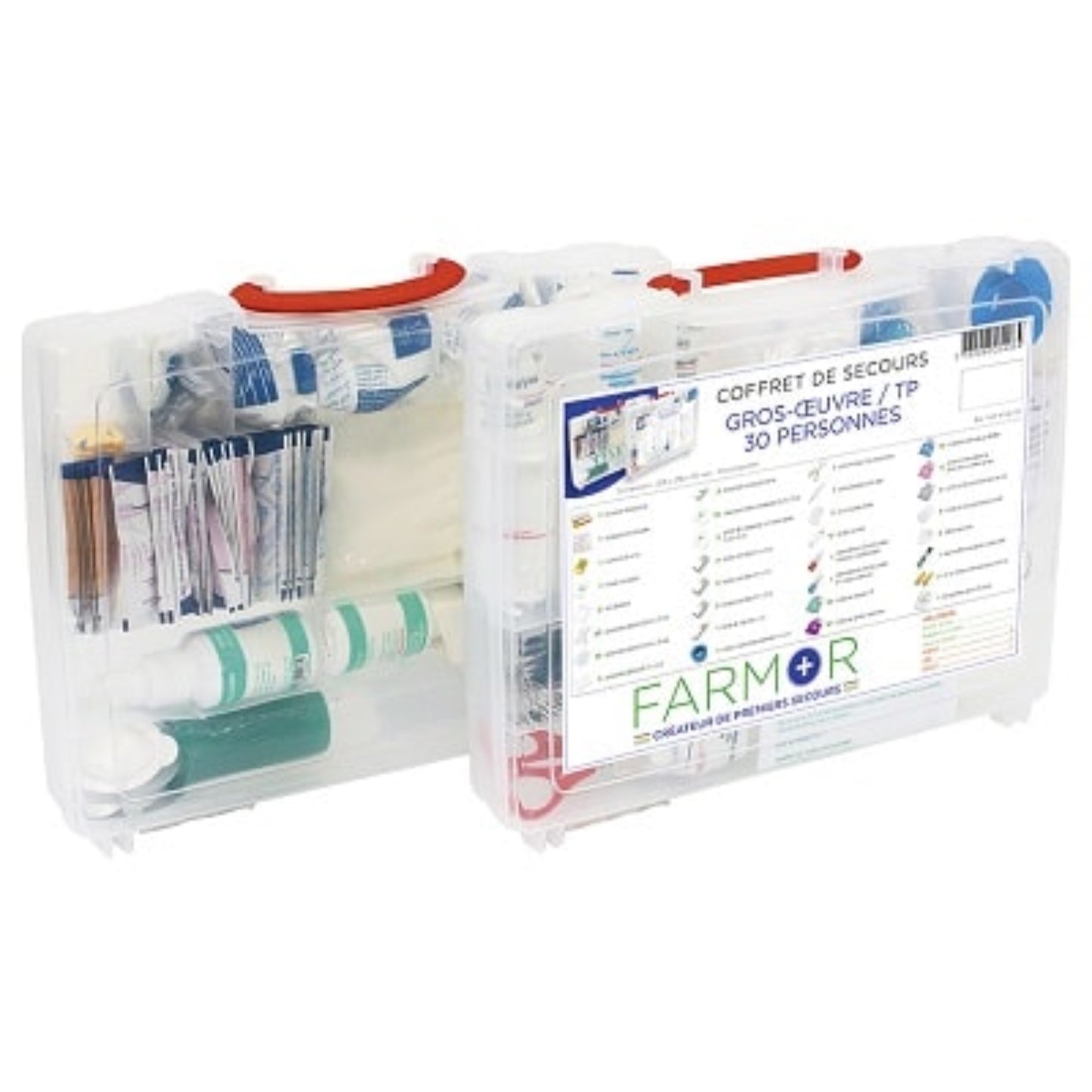 FARMOR Coffret de secours Gros oeuvre/ TP 30 personnes Coffret de secours, PROTECTION & SECURITE RANGESTOCK