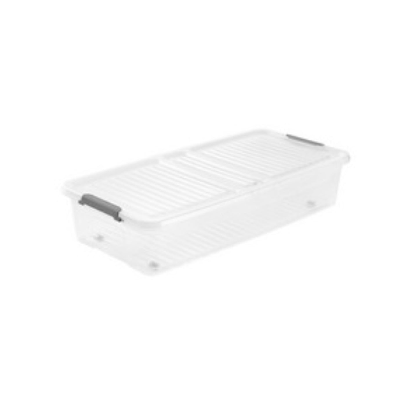 KEEEPER Boite de rangement sous lit en plastique transparent 33L 33L, bac avec roulette, bac rangement sous lit, BOITE & BAC, boite de rangement dessous lit, boite de rangement sous lit, boite plastique, boite plastique avec roulette, boite plastique plate, boite plastique rangement sous lit RANGESTOCK