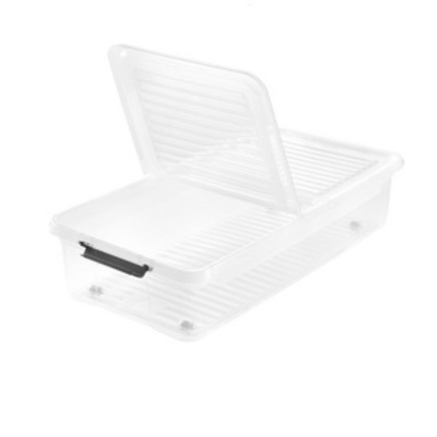KEEEPER Boite de rangement sous lit en plastique transparent 53L 53L, bac avec roulette, bac rangement sous lit, BOITE & BAC, boite de rangement dessous lit, boite de rangement sous lit, boite plastique, boite plastique avec roulette, boite plastique plate, boite plastique rangement sous lit RANGESTOCK