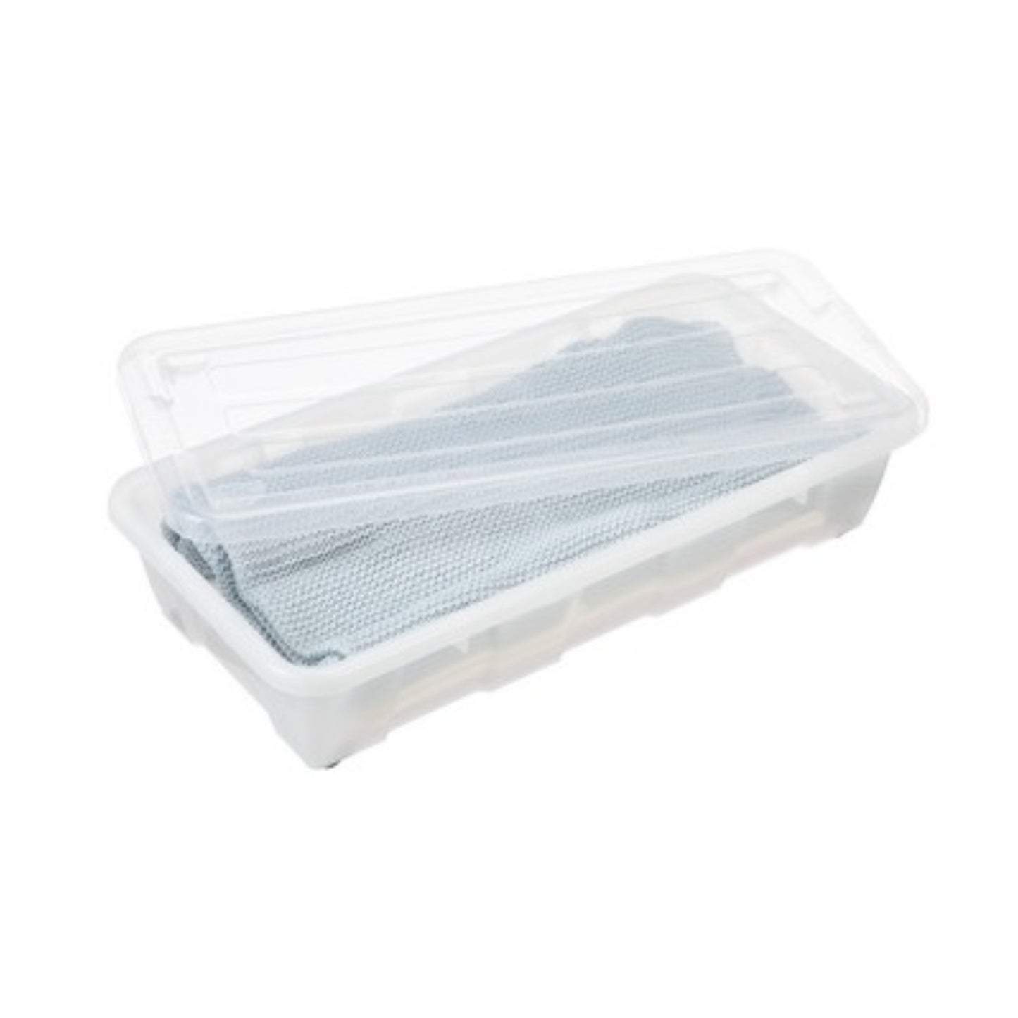 PLAST TEAM Boite plastique BEDROLLER EASY 30L 30L, bac avec roulette, bac rangement sous lit, BOITE & BAC, boite de rangement dessous lit, boite de rangement sous lit, boite plastique, boite plastique avec roulette, boite plastique plate, boite plastique rangement sous lit RANGESTOCK