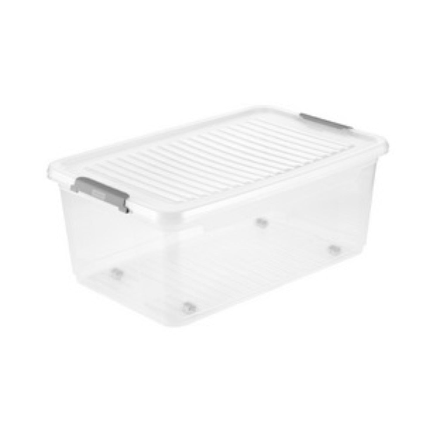 KEEEPER Boite plastique transparent avec roulettes 37L BOITE & BAC, boite plastique RANGESTOCK