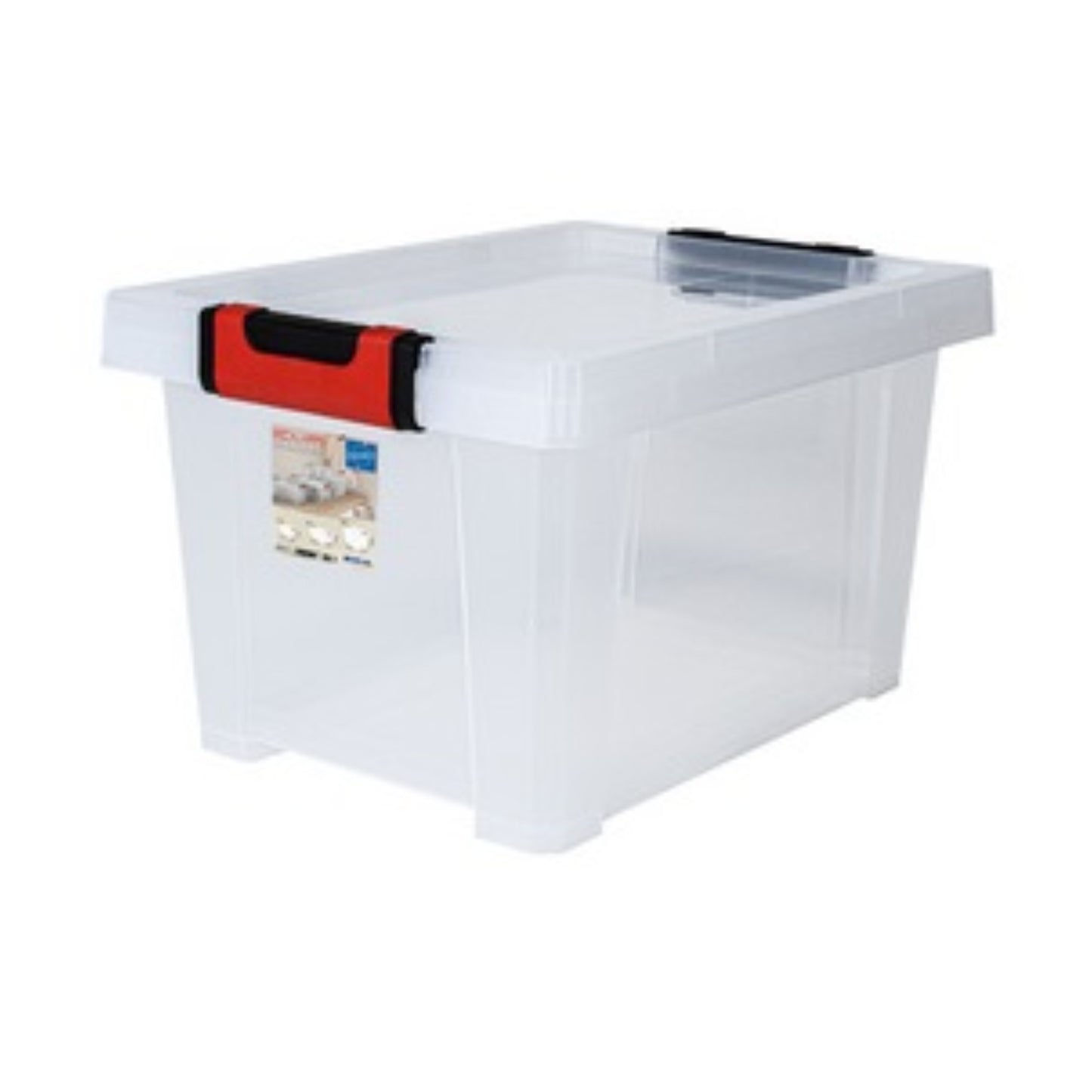 EDA Boite de rangement transparente CLIPSTOCK 15L BOITE & BAC, boite plastique RANGESTOCK