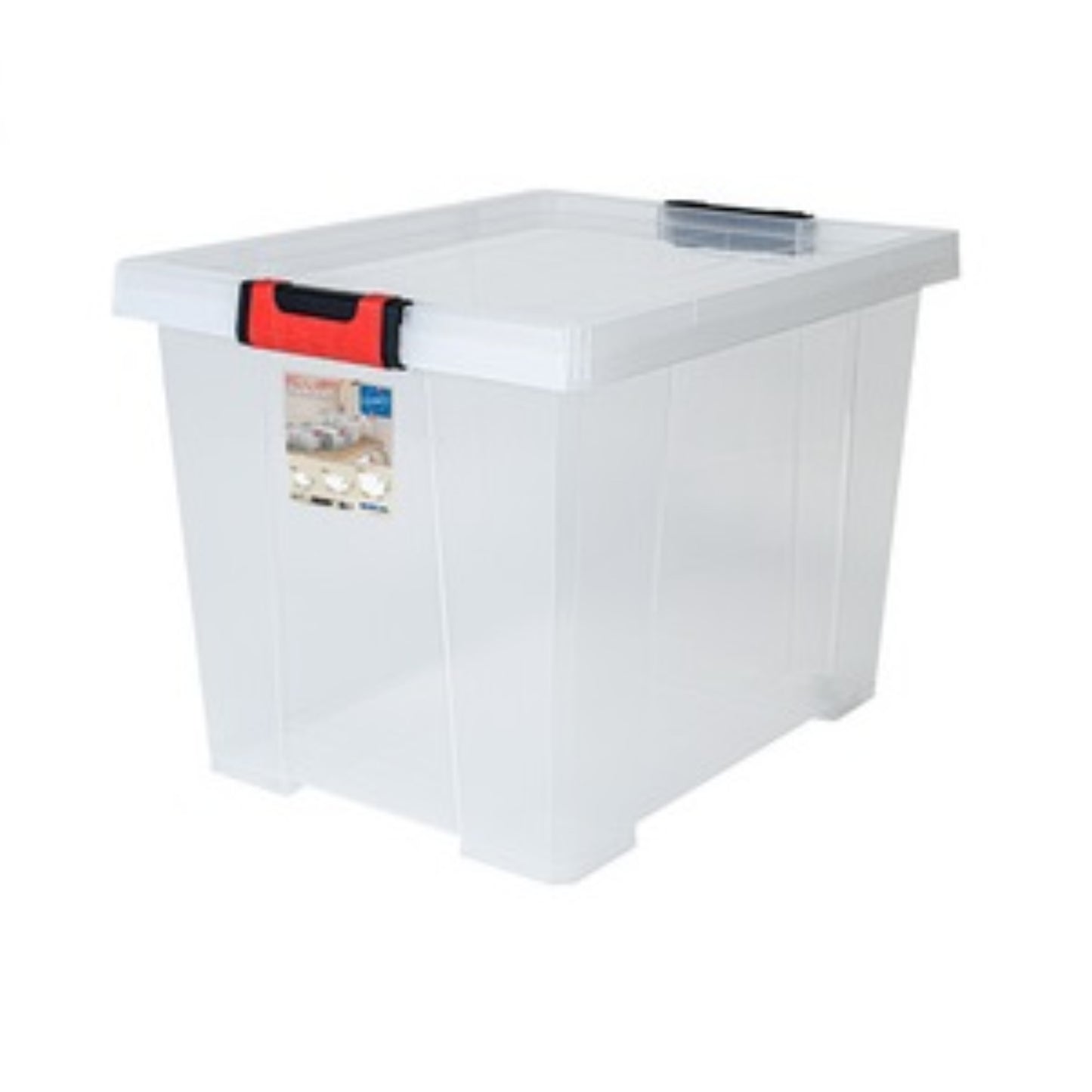 EDA Boite de rangement transparente CLIPSTOCK 45L BOITE & BAC, boite plastique RANGESTOCK