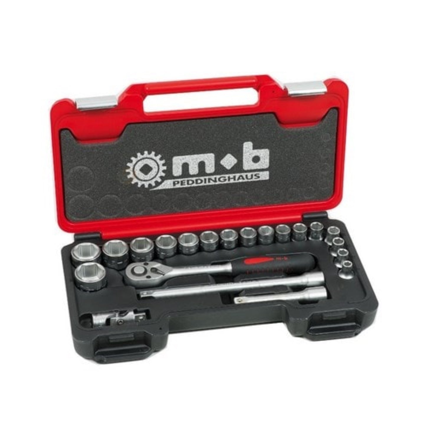 MOB OUTILLAGE Coffret outillage 1/2" (8 à 32mm) 6 pans cliquet poire - 21 pièces composition outillage, OUTIL A MAIN RANGESTOCK