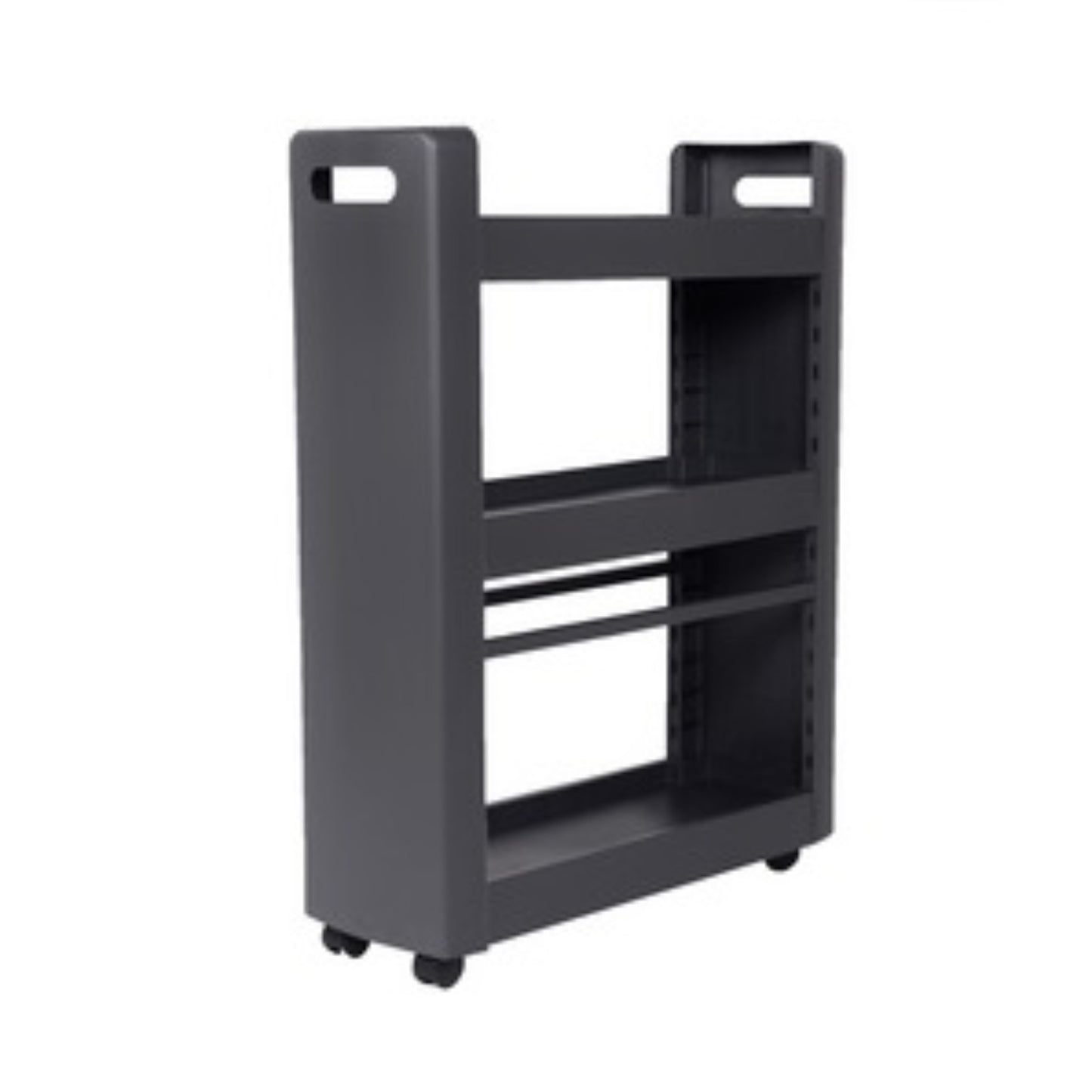 EDA Desserte mobile MOBILO 3 tablettes BOITE & BAC, Tour de rangement plastique RANGESTOCK