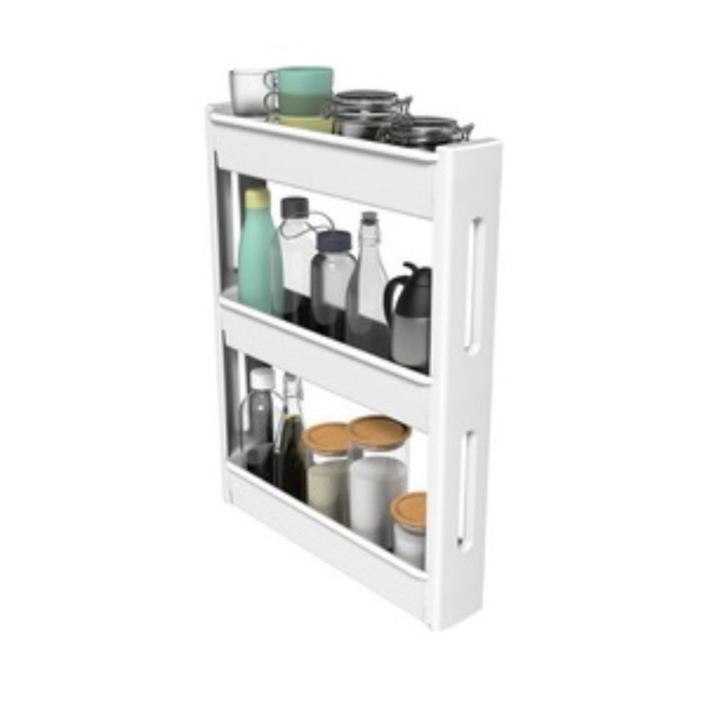 EDA Desserte mobile MOBILE XS BOITE & BAC, Tour de rangement plastique RANGESTOCK
