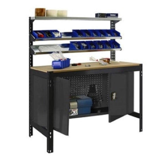 SIMON RACK  Etabli atelier avec armoire métal  ETABLI, Etabli avec armoire RANGESTOCK