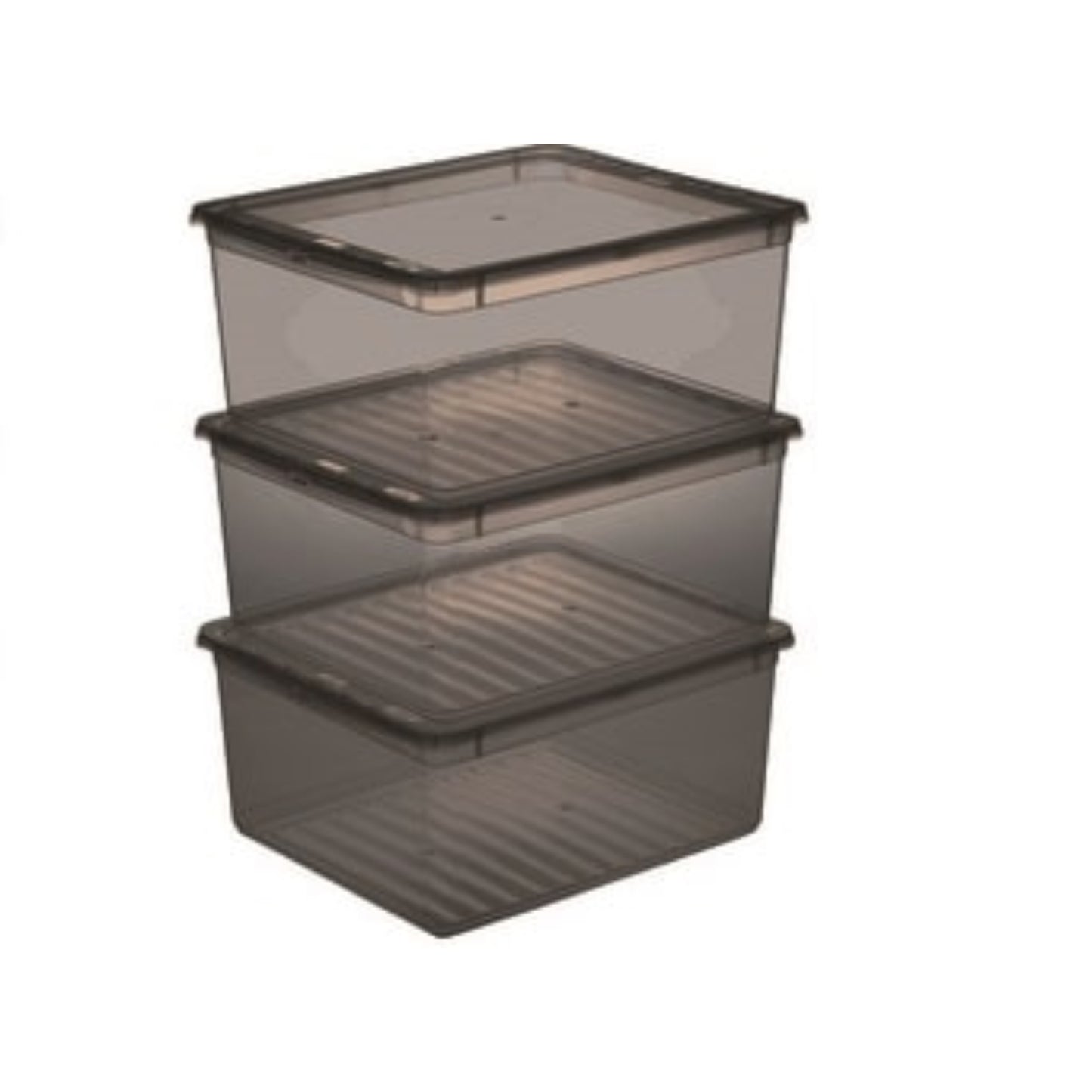 KEEEPER Lot 3 boites plastiques 18L BOITE & BAC, Lot boite plastique RANGESTOCK