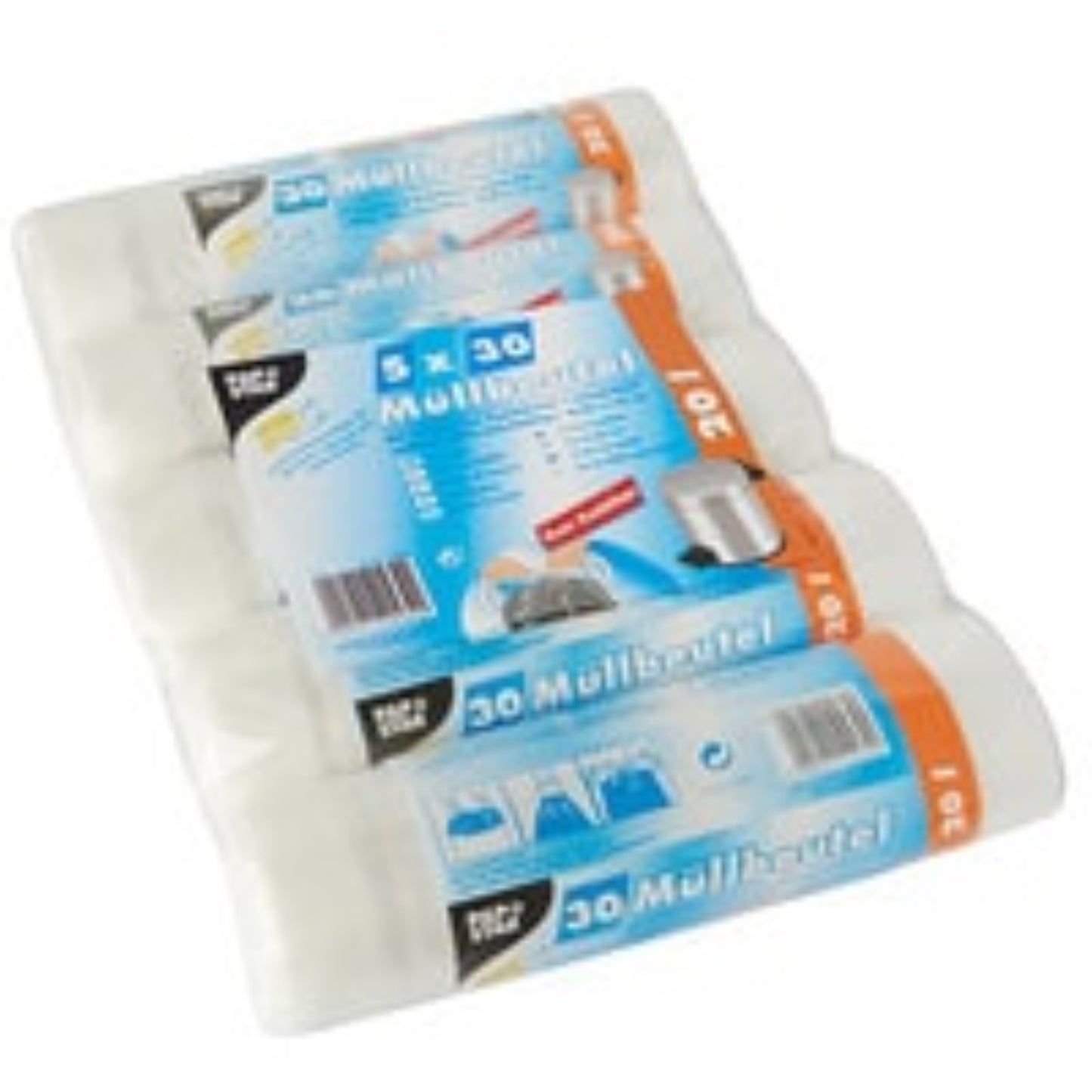 PAPSTAR Lot sac poubelle à liens coulissants de 20L à 60L Sac poubelle, SERVICES GENERAUX RANGESTOCK