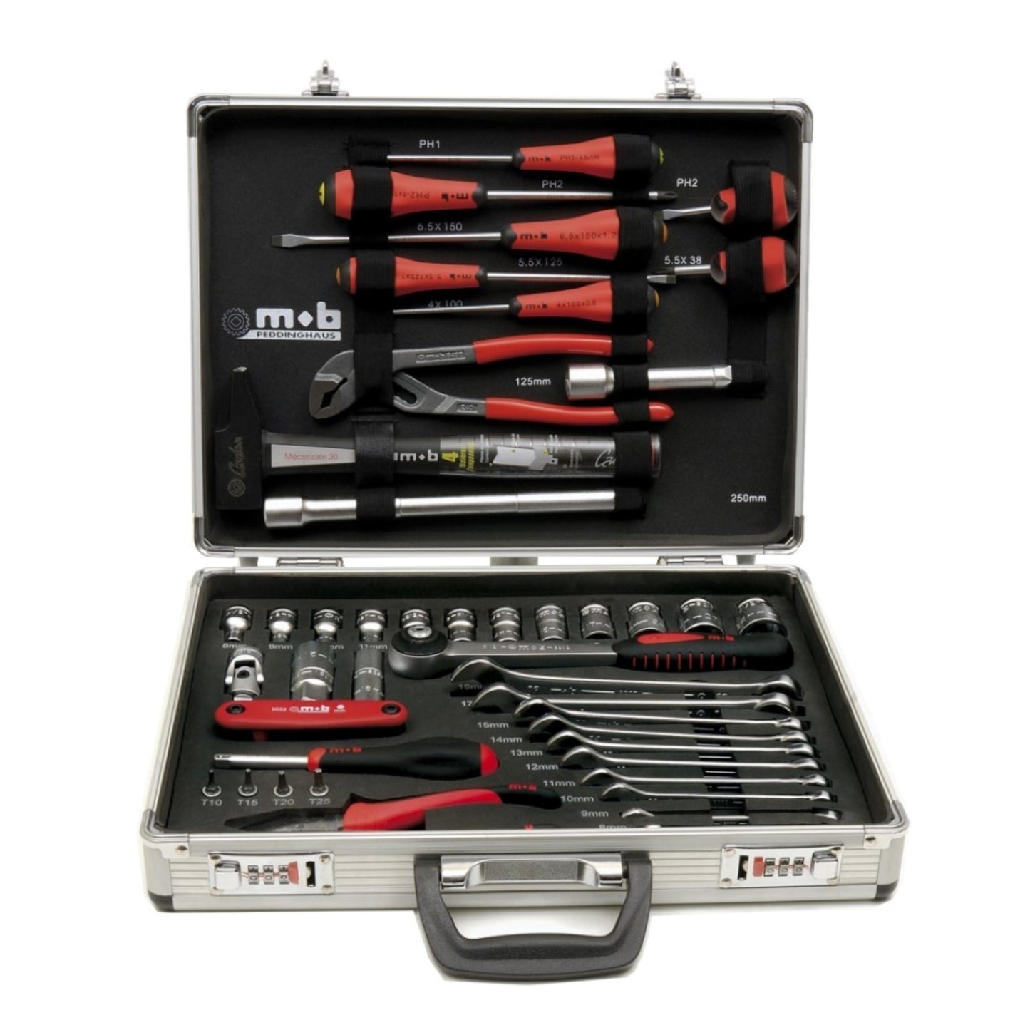 MOB OUTILLAGE Mallette outils aluminium + 51 pièces composition outillage, OUTIL A MAIN RANGESTOCK