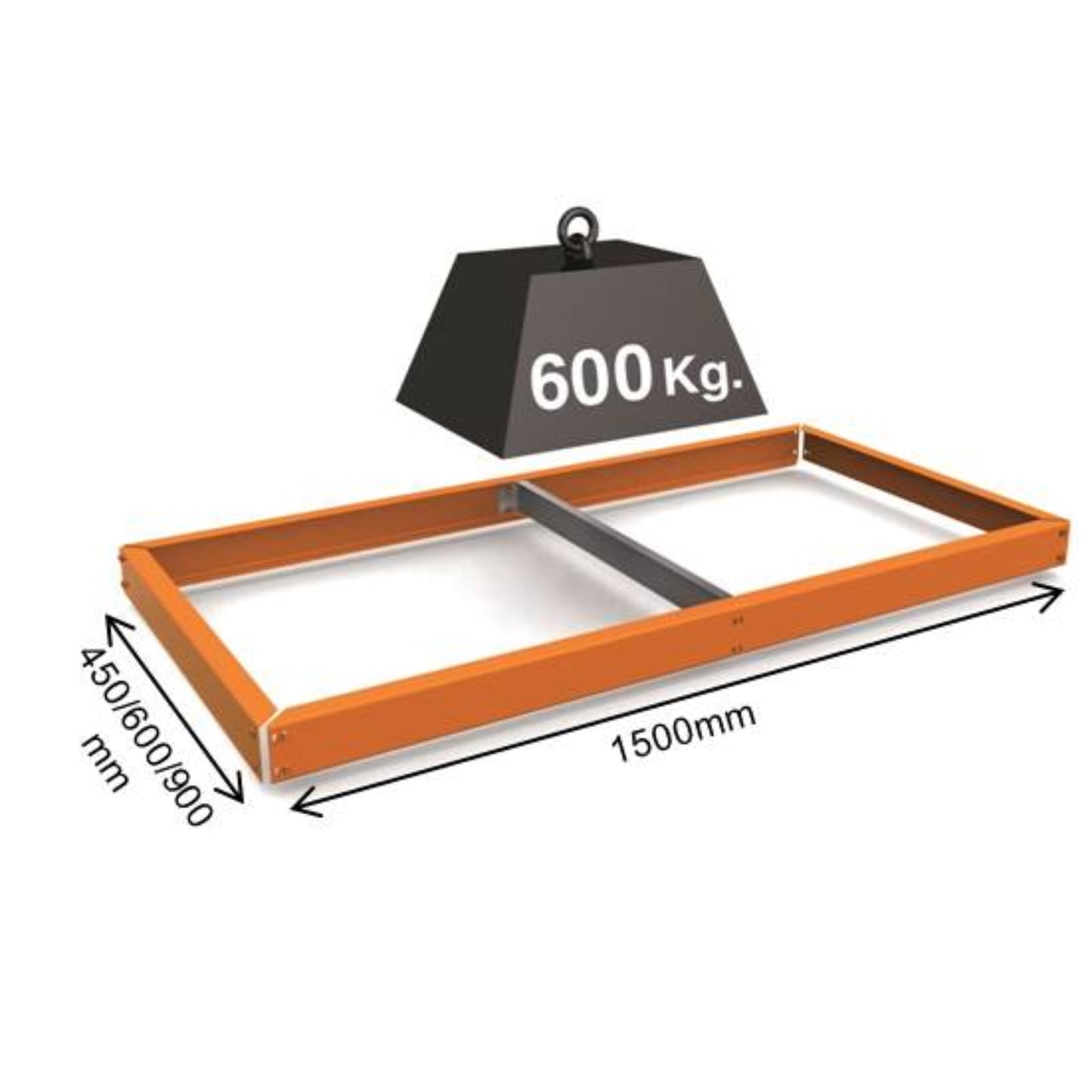 SIMON RACK Niveau additionnel pour rayonnage métallique (L)1500mm Accessoires pour rayonnage, RAYONNAGE RANGESTOCK