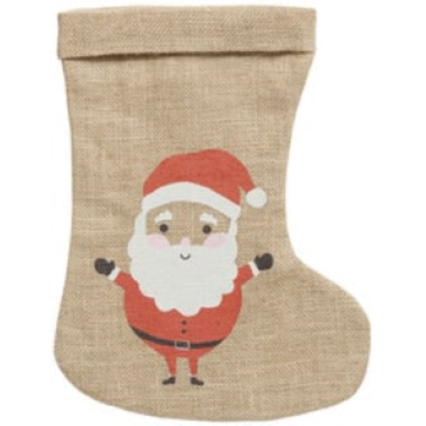 FOLIA Sac botte de Noël en toile de jute BOITE & BAC, Rangement décoration Noël RANGESTOCK