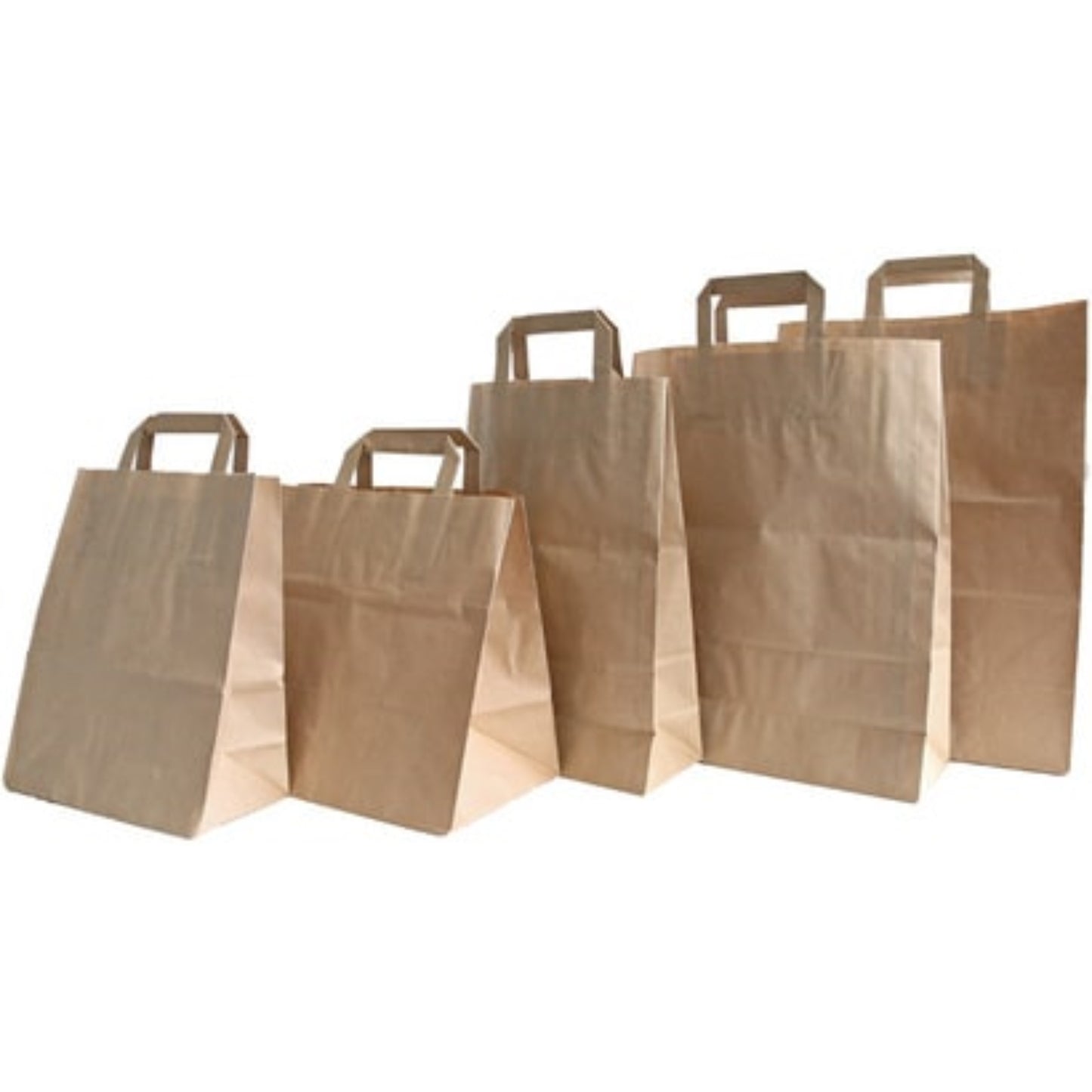 NATURE STAR Sac papier kraft recyclé avec poignées plates EMBALLAGE & EXPEDIT., Sac & sachet papier RANGESTOCK