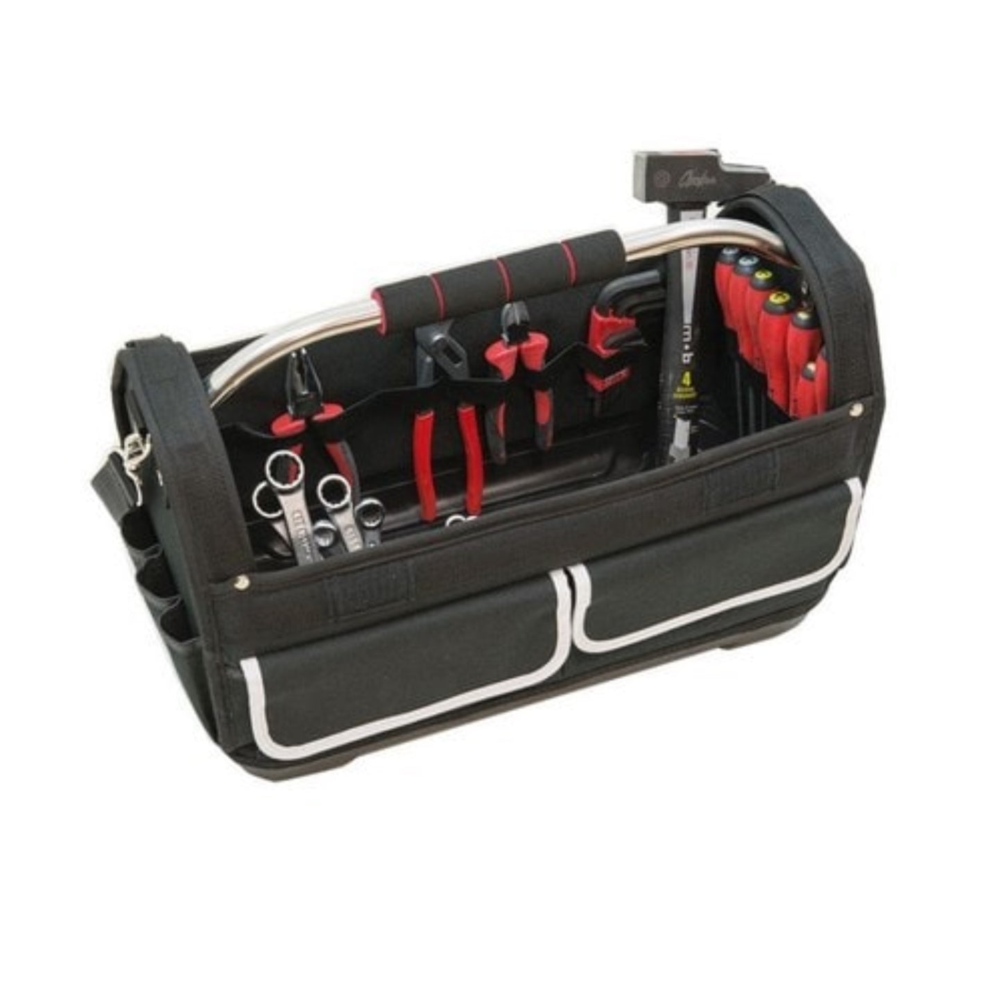 MOB OUTILLAGE Boite à outils textile Easybag "Medium" Fresh line + 30 Pièces composition outillage, OUTIL A MAIN RANGESTOCK