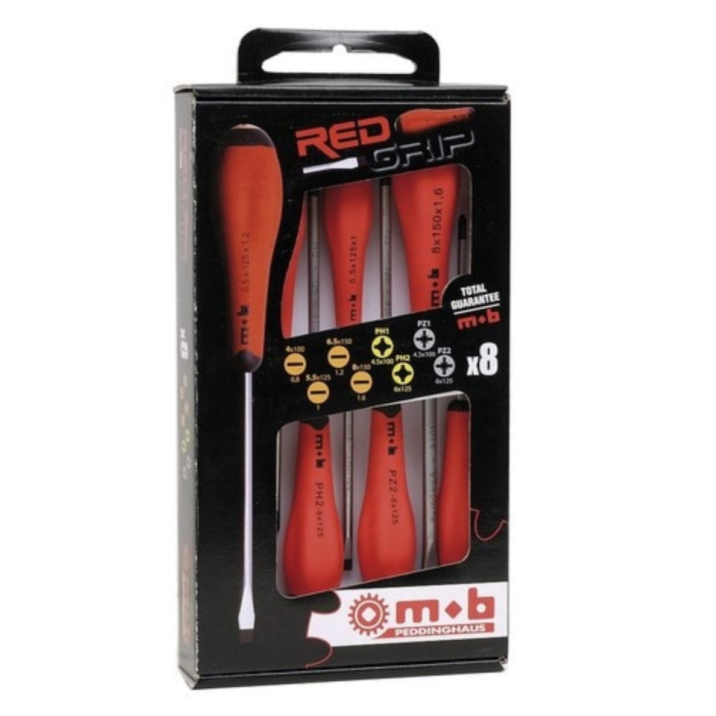 MOB OUTILLAGE Tournevis Redgrip X8 - 4F+2Ph+2Pz OUTIL A MAIN, Tournevis RANGESTOCK