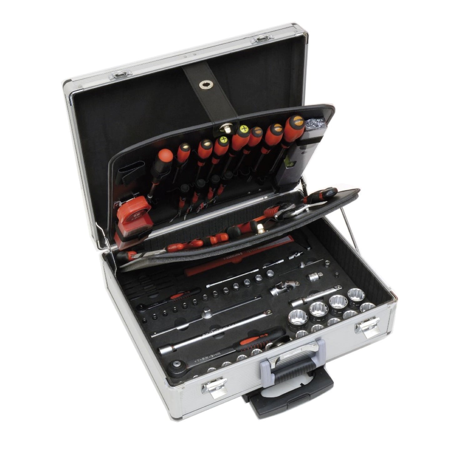 MOB OUTILLAGE Valise outils trolley aluminium ABS + 128 pièces composition outillage, OUTIL A MAIN RANGESTOCK