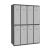 Vestiaire industriel bi place 8 cases / 4 colonnes  en kit