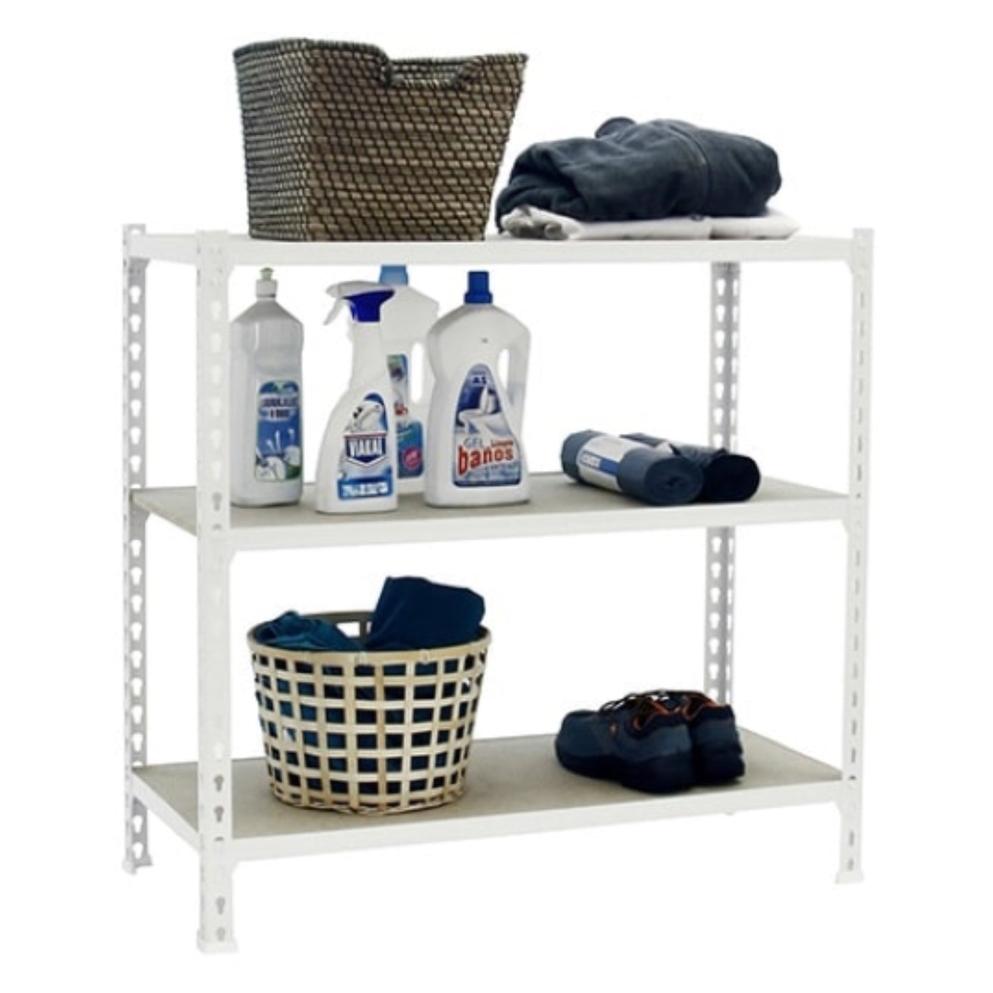  SIMON RACK  Etagère basse bois/métal 900x1200x500mm  ETAGERE, Etagère basse bois  métal RANGESTOCK