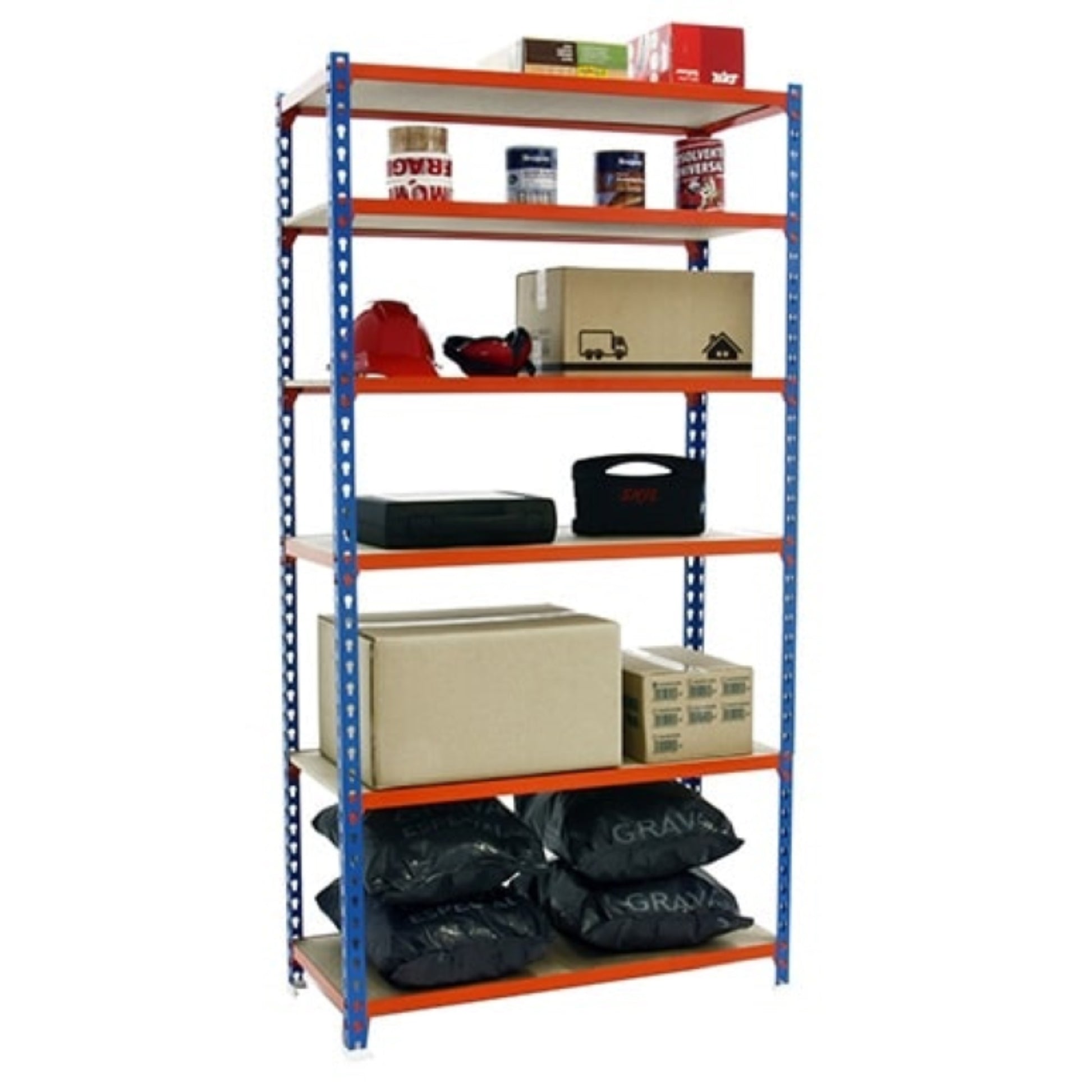  SIMON RACK  Etagère haute bois/métal 2500x1000x500mm  ETAGERE, Etagère haute bois métal RANGESTOCK