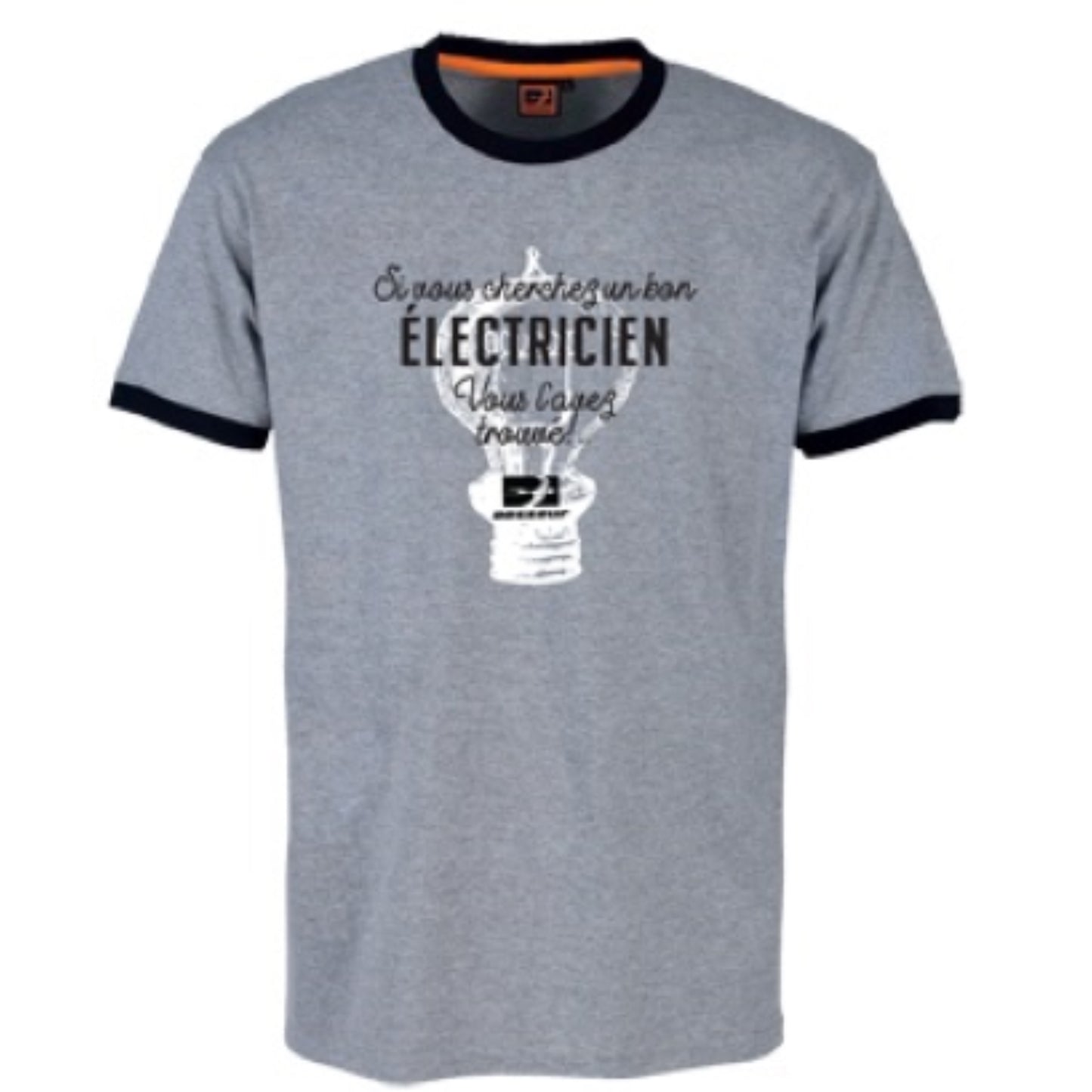  BOSSEUR  Tee shirt electricien - 11526  PROTECTION & SECURITE, Tee-shirt de travail RANGESTOCK