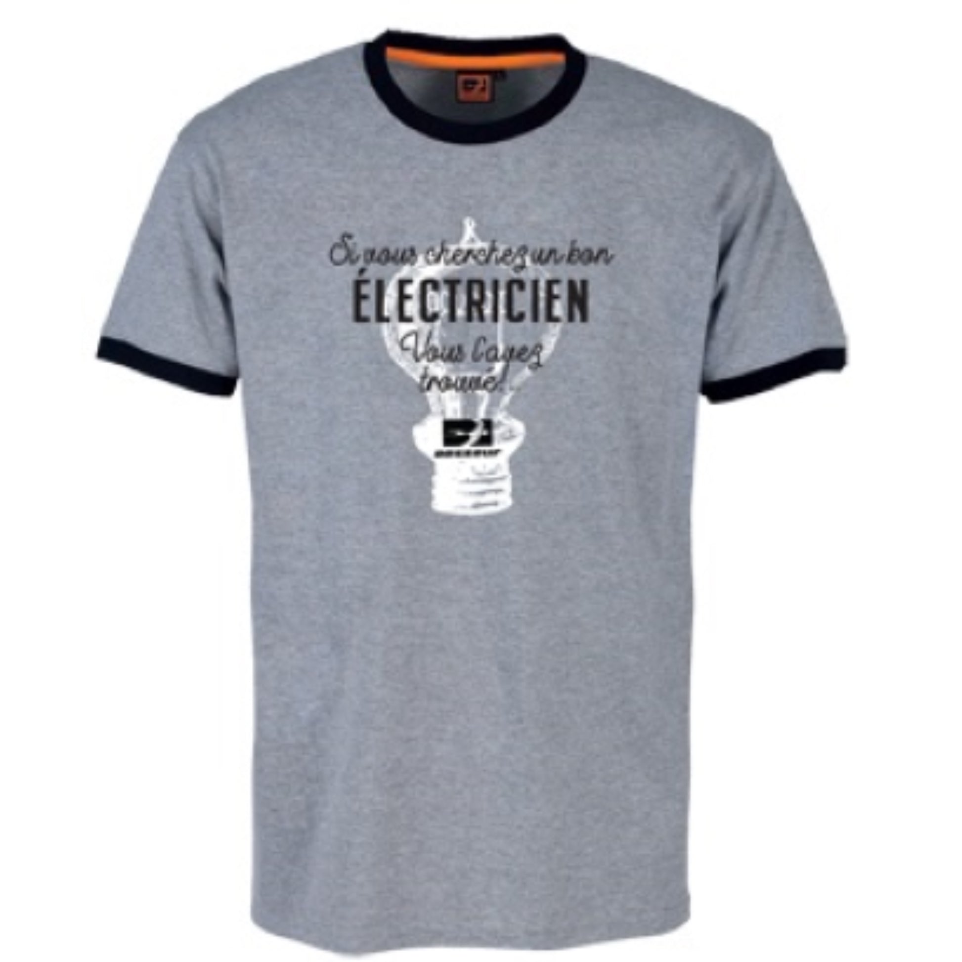  BOSSEUR  Tee shirt electricien - 11526  PROTECTION & SECURITE, Tee-shirt de travail RANGESTOCK
