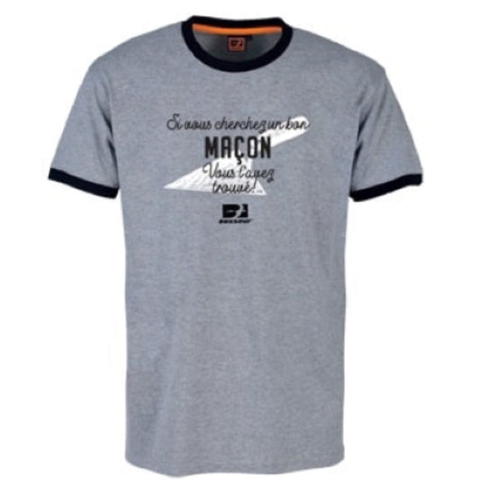  BOSSEUR  Tee shirt de maçon - 11527  PROTECTION & SECURITE, Tee-shirt de travail RANGESTOCK
