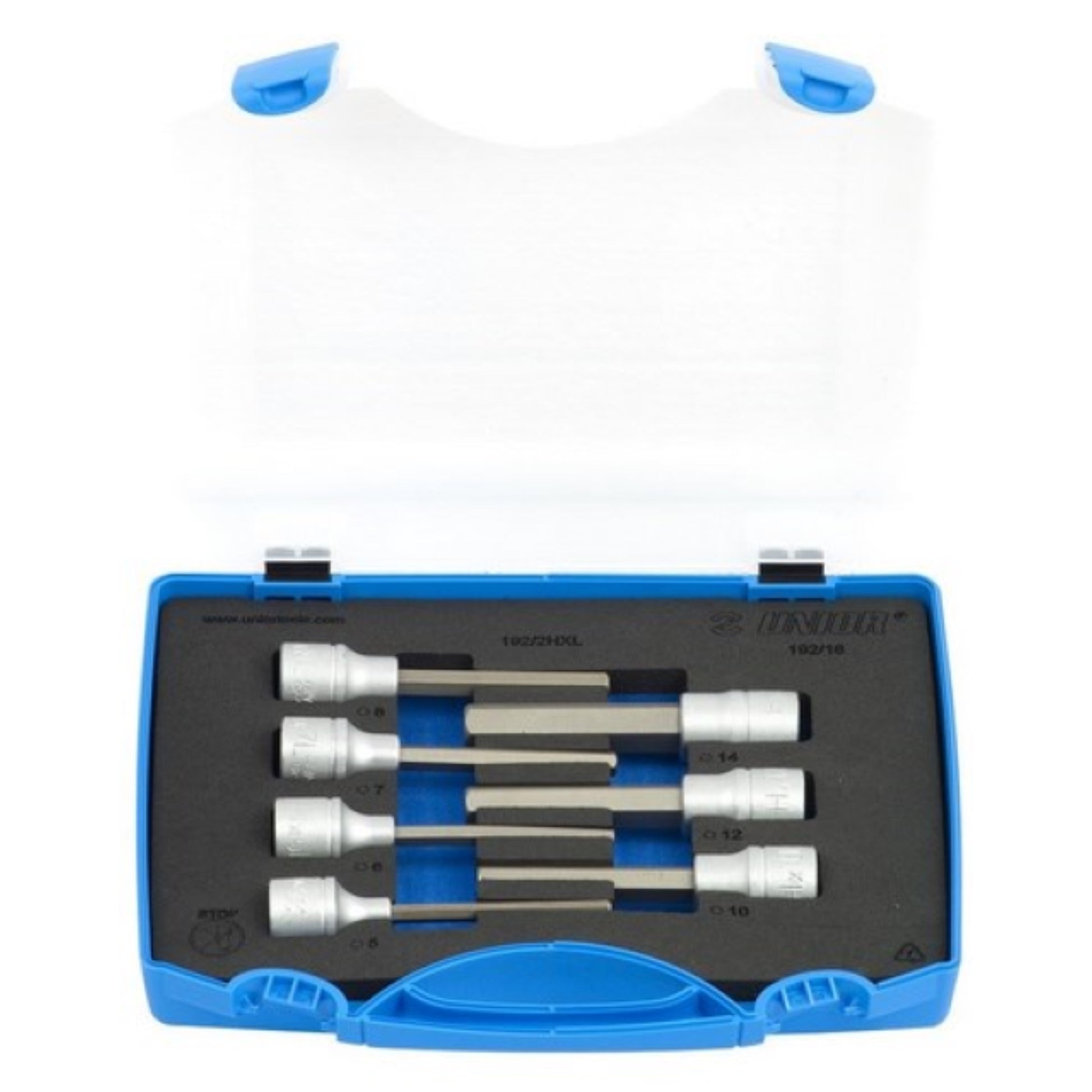  UNIOR  Ensemble de long tournevis à douilles hexagonales 1/2" 7 pièces  Douille, OUTIL A MAIN RANGESTOCK