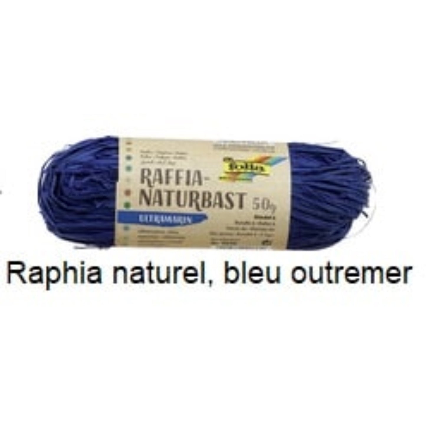 FOLIA  Bobine de raphia naturel coloré  Bolduc & raphia, EMBALLAGE & EXPEDIT. RANGESTOCK