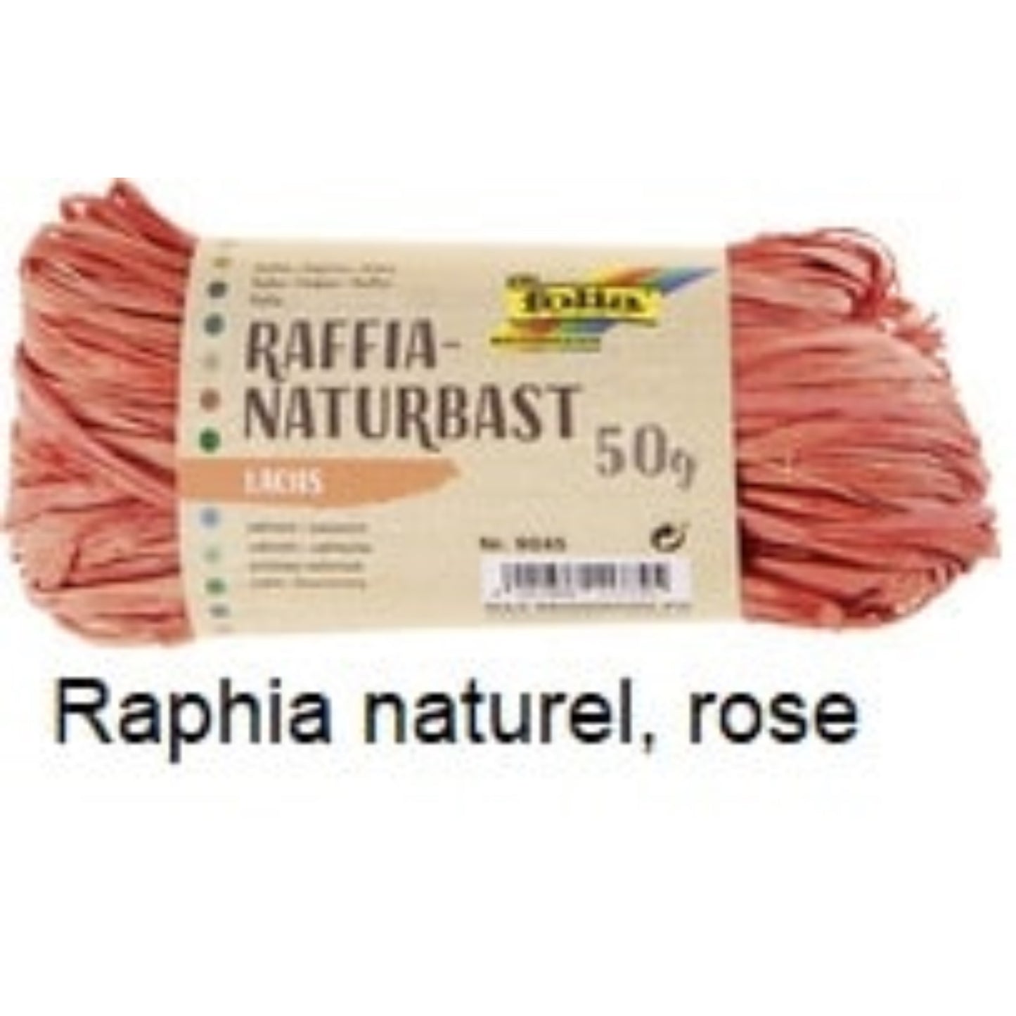  FOLIA  Bobine de raphia naturel coloré  Bolduc & raphia, EMBALLAGE & EXPEDIT. RANGESTOCK