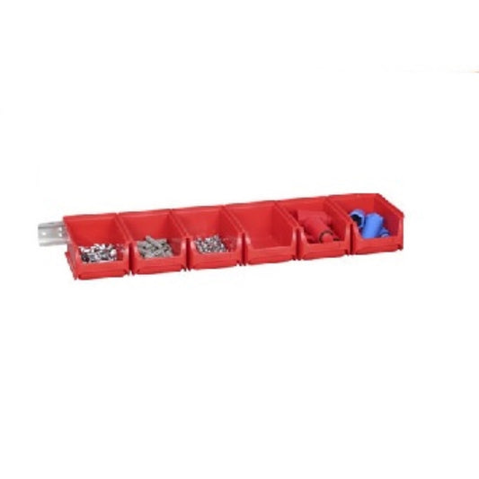  ALLIT  Lot de 6 bacs à bec taille 2 avec rail  support  Bac à bec, BOITE & BAC RANGESTOCK