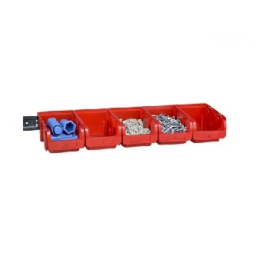  ALLIT  Lot de 5 bacs à bec taille 2 + rail  support  Bac à bec, BOITE & BAC RANGESTOCK