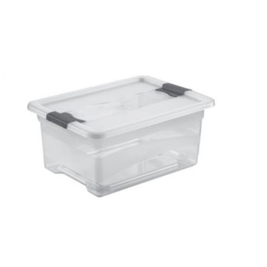  KEEEPER  Bac de rangement transparent avec couvercle 12L  Bac plastique avec couvercle, BOITE & BAC RANGESTOCK