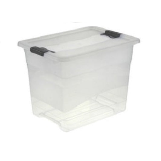  KEEEPER  Bac en plastique pour rangement 24L  Bac plastique avec couvercle, BOITE & BAC RANGESTOCK