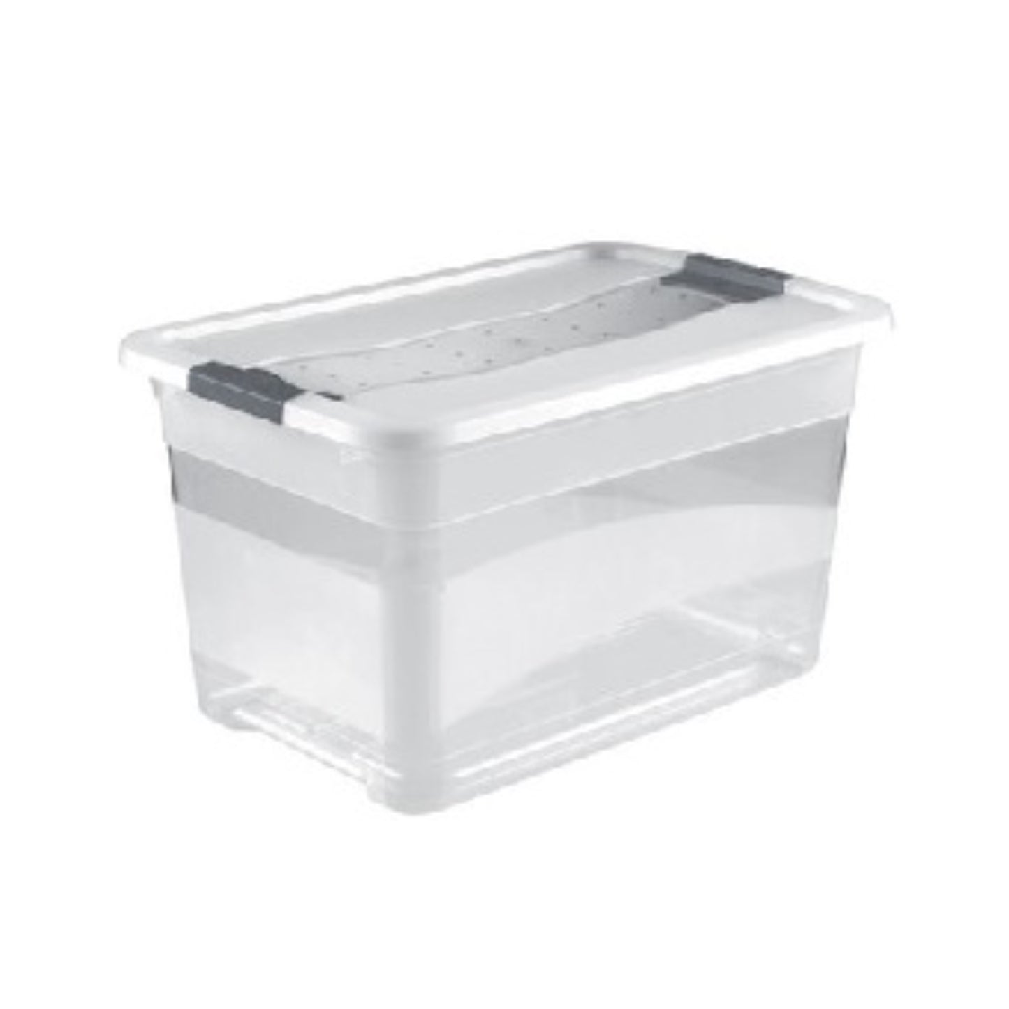  KEEEPER  Bac de rangement plastique 52L  Bac plastique avec couvercle, BOITE & BAC RANGESTOCK