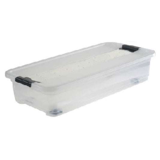  KEEEPER  Bac de rangement sous lit avec roulette 33L  Bac plastique avec couvercle, BOITE & BAC RANGESTOCK