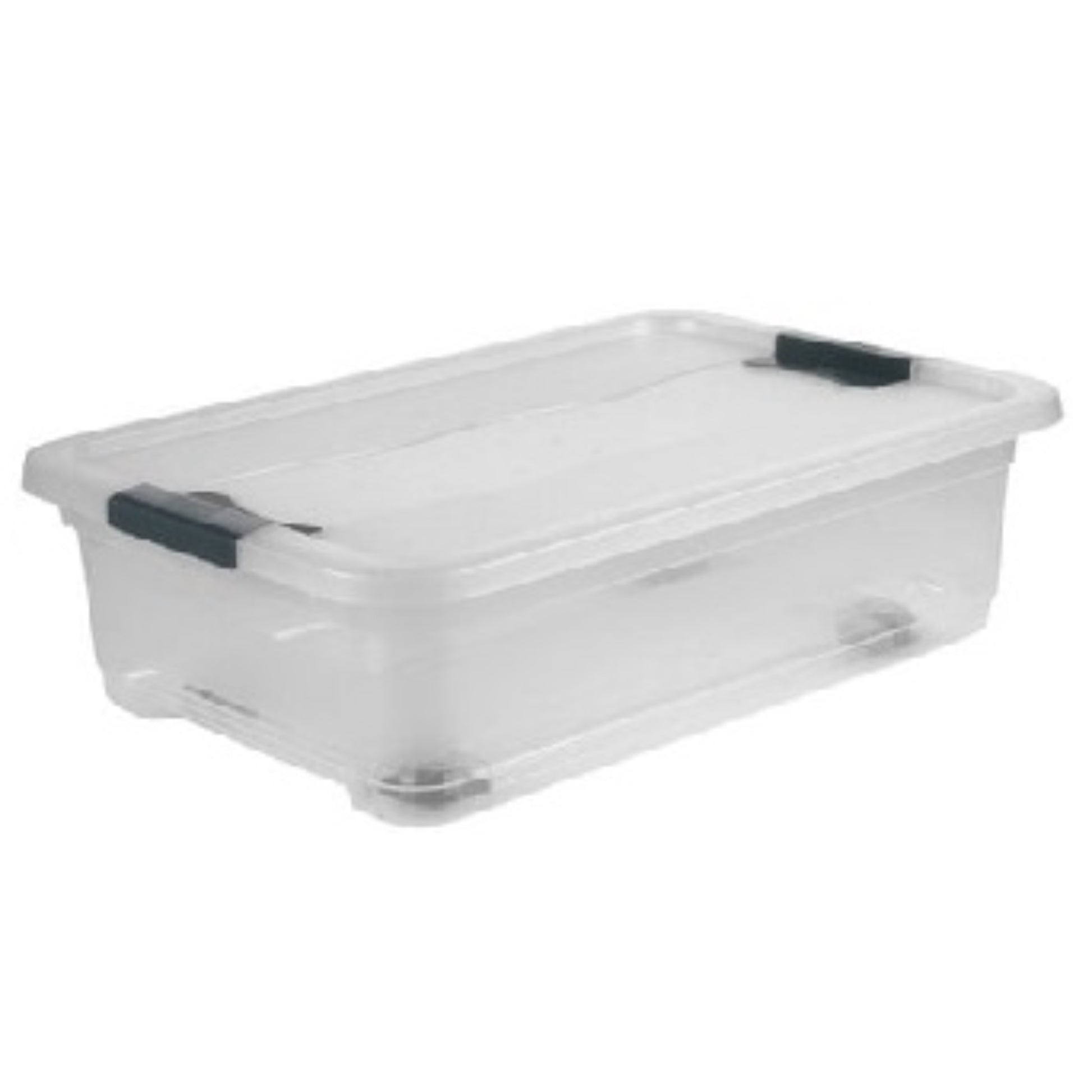  KEEEPER  Bac plastique à roulettes avec couvercle 28L  Bac plastique avec couvercle, BOITE & BAC RANGESTOCK