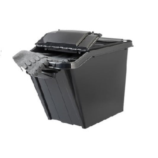  PLAST TEAM  Bac plastique avec couvercle à rabat 58L  Bac plastique avec couvercle, BOITE & BAC RANGESTOCK