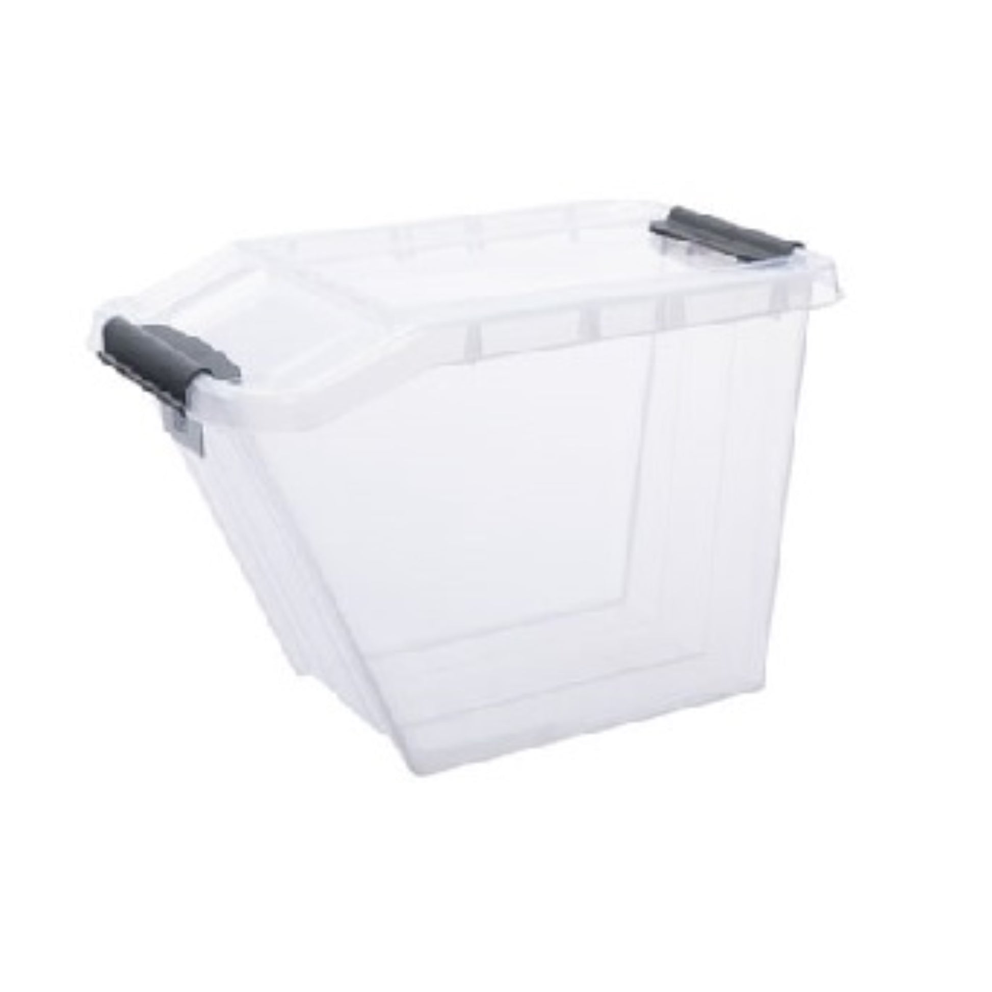  PLAST TEAM  Bac plastique avec couvercle à rabat 58L  Bac plastique avec couvercle, BOITE & BAC RANGESTOCK