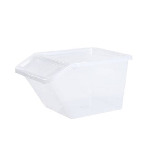  PLAST TEAM  Bac de rangement avec couvercle à rabat 40L  Bac plastique avec couvercle, BOITE & BAC RANGESTOCK