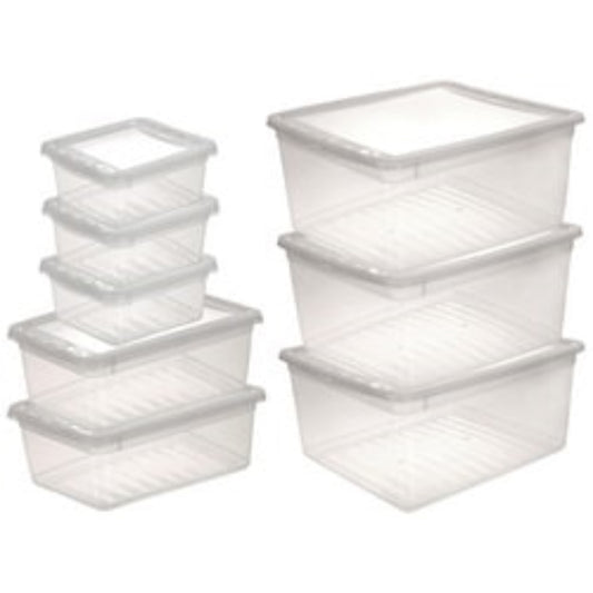  KEEEPER  Lot 8 boites plastiques 3x1,7L - 2x5,6L - 3x18L  BOITE & BAC, Lot boite plastique RANGESTOCK
