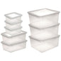  KEEEPER  Lot 8 boites plastiques 3x1,7L - 2x5,6L - 3x18L  BOITE & BAC, Lot boite plastique RANGESTOCK
